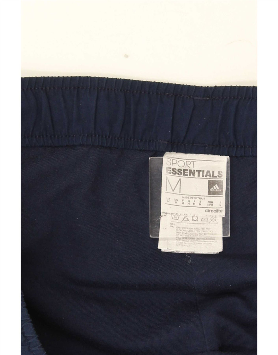 Adidas Mens Climalite Tracksuit Trousers Medium  Navy Blue Polyester