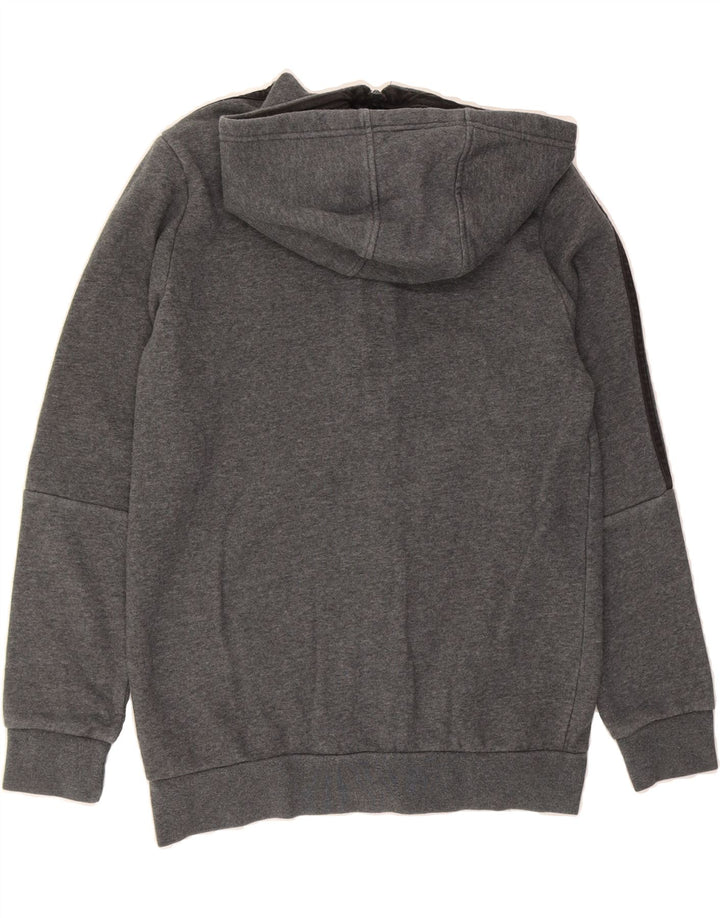 ADIDAS Boys Zip Hoodie Sweater 13-14 Years Grey Vintage Adidas and Second-Hand Adidas from Messina Hembry 