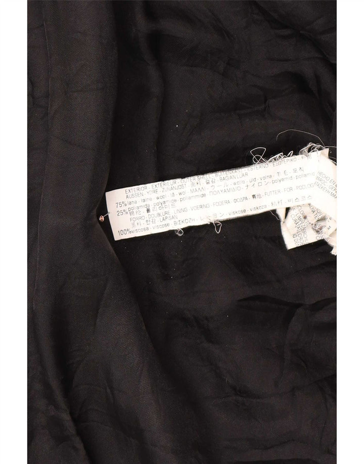Sobretudo feminino Zara UK 14 lã preta média
