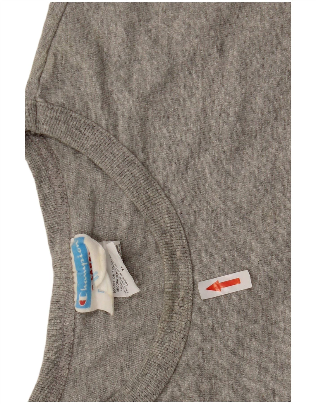 Champion Mens T-Shirt Top XL Grey Flecked Cotton
