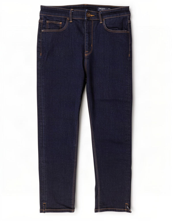 Marks & Spencer Vaqueros recortados para mujer UK 12 Medium W28 L21 Azul marino