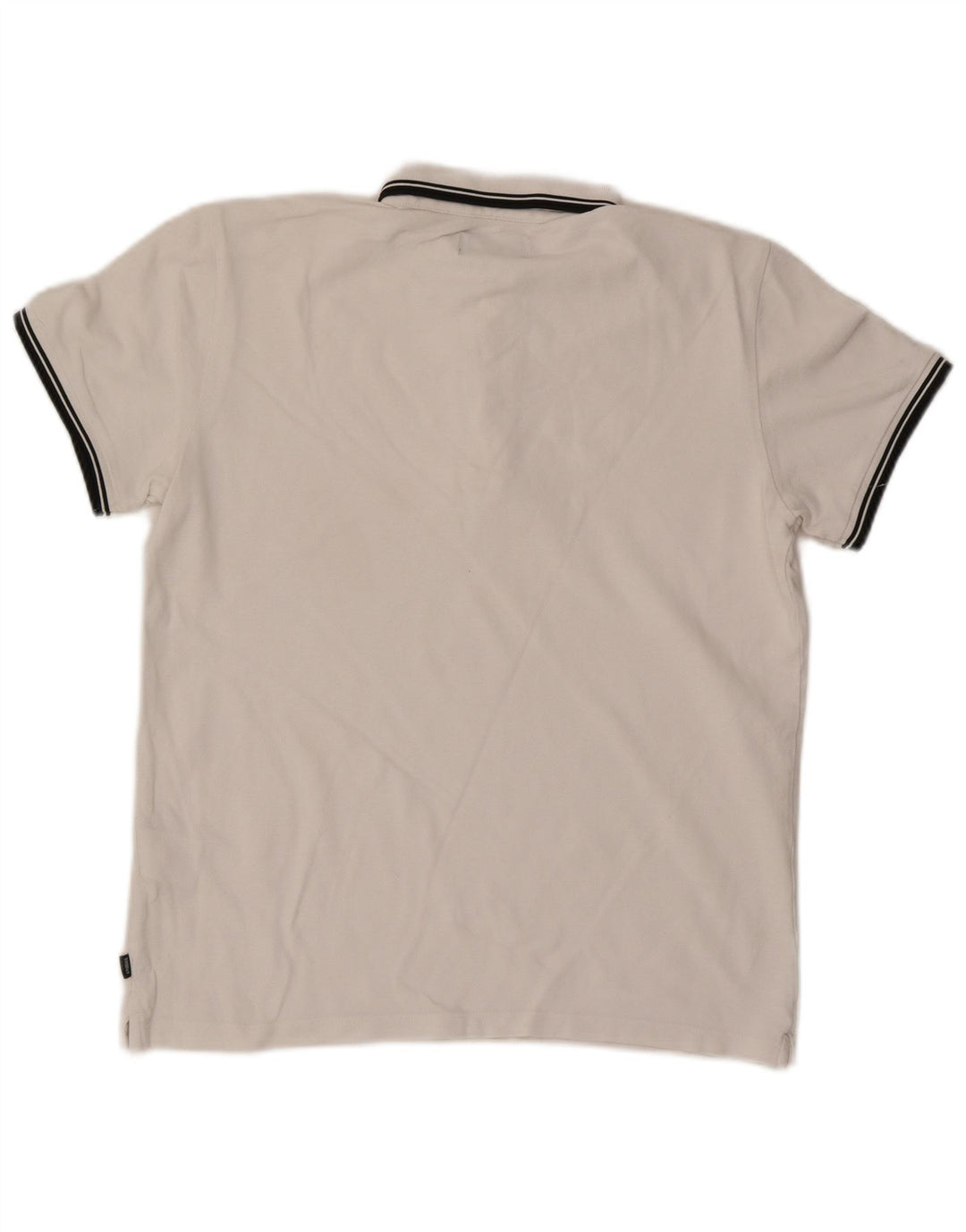 Superdry Herren-Poloshirt, große weiße Baumwolle