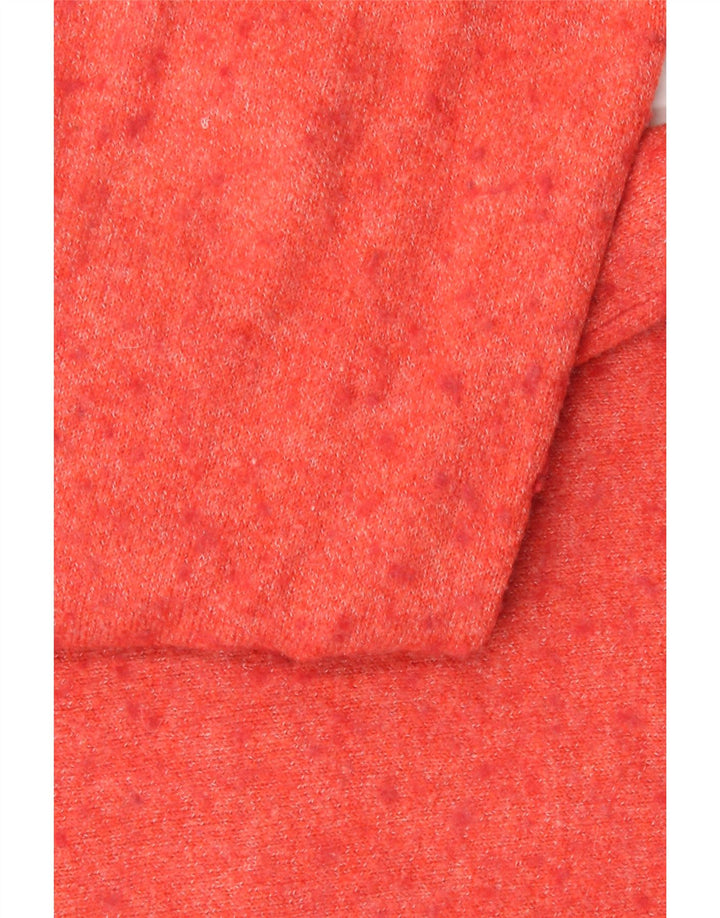 FAT FACE Womens Oversized Turtle Neck Jumper Sweater UK 10 Small Red Nylon