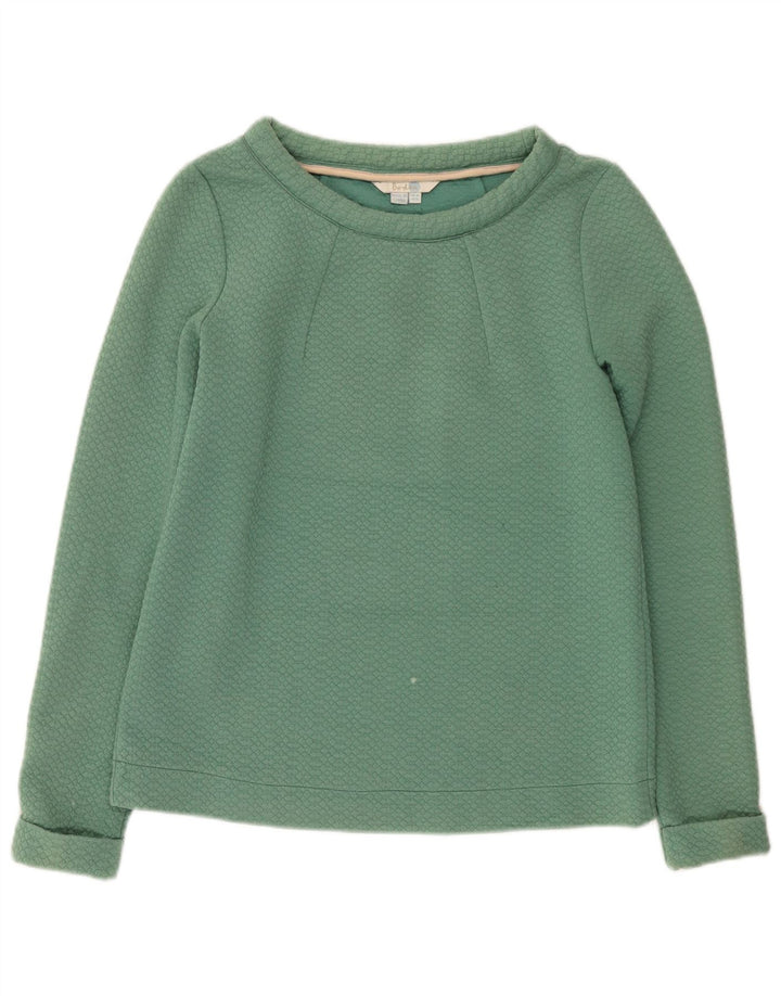 Boden Dame Sweatshirt Jumper UK 10 Lille Grøn Polyester