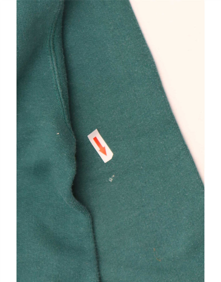 Champion Mens Roll Neck Sweatshirt Jumper Medium Green Cotton