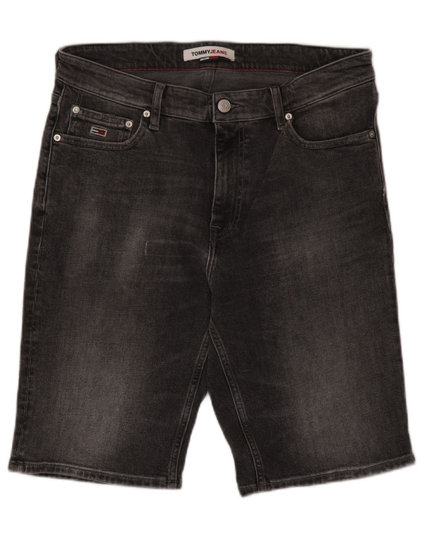 Tommy Hilfiger Herre Denim Shorts W32 Medium Grey Bomuld