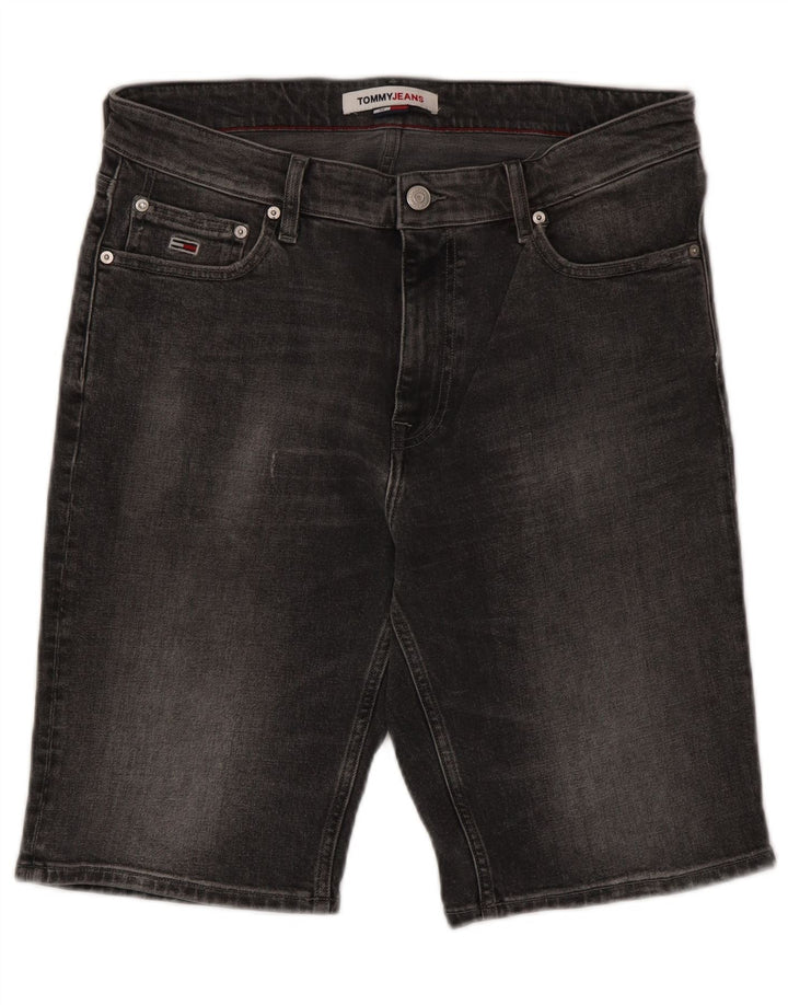 Tommy Hilfiger Herre Denim Shorts W32 Medium Grey Bomuld