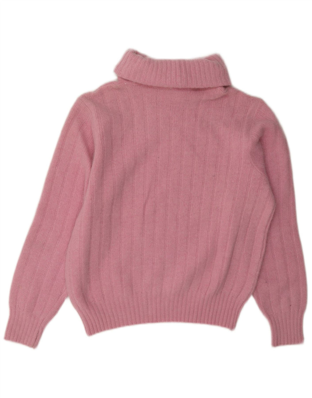 Vintage Dame Roll Neck Jumper Sweater UK 14 Medium Pink