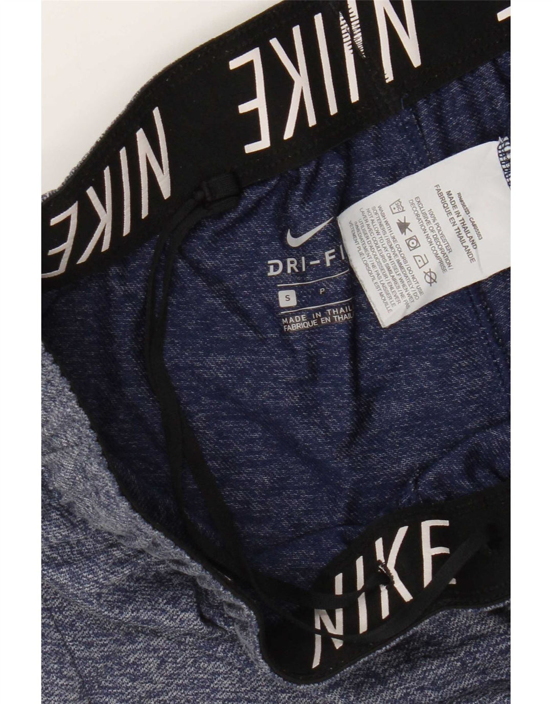Nike Womens Dri Fit Sport Shorts UK 10 Small Blue Flecked Polyester