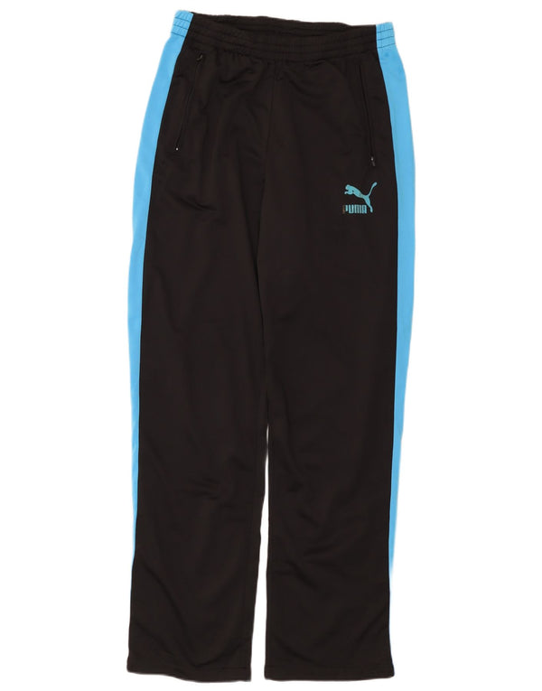Calça de treino masculina Puma médio preto colorblock poliéster
