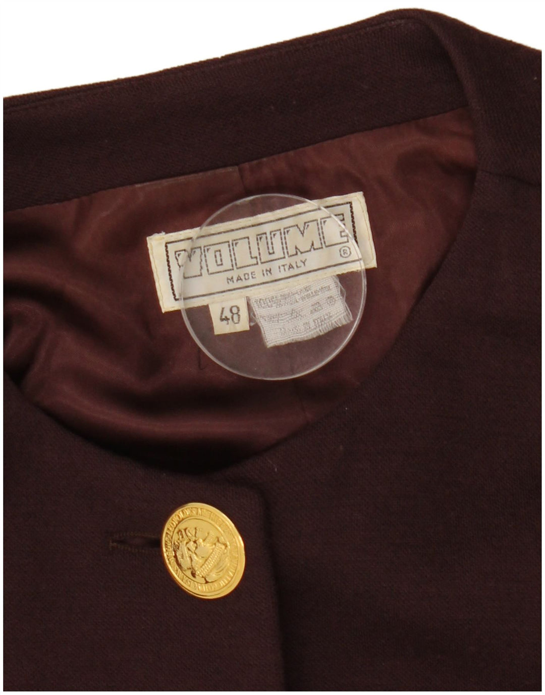 Giacca blazer vintage da donna a 4 bottoni IT 48 XL Marrone