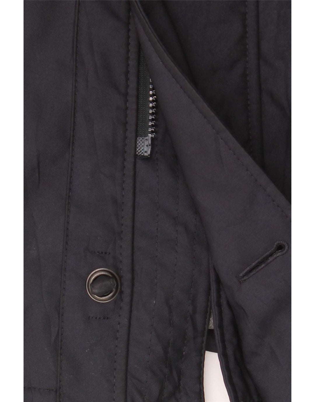 Bond Street Mens Windbreaker Coat IT 52 XL Navy Blue Polyester