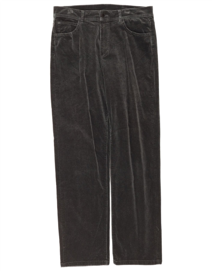 Massimo Dutti Womens Corduroy Trousers EU 40 Medium W30 L31 Navy Blue