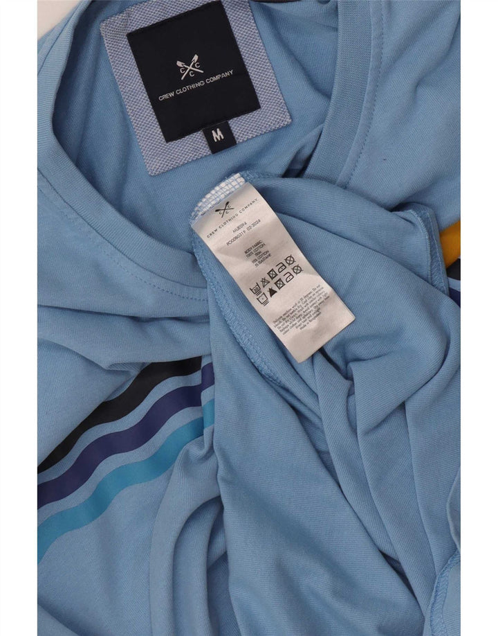 Męska koszulka z grafiką Crew Clothing Top, średnia niebieska bawełna
