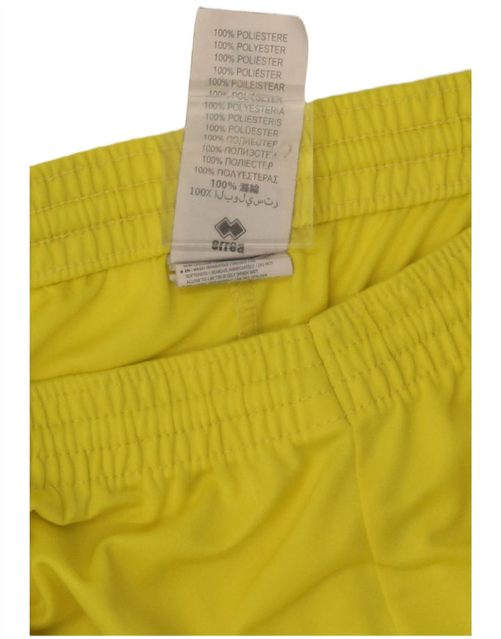 Errea Herre grafiske sportsshorts Medium Gul Polyester