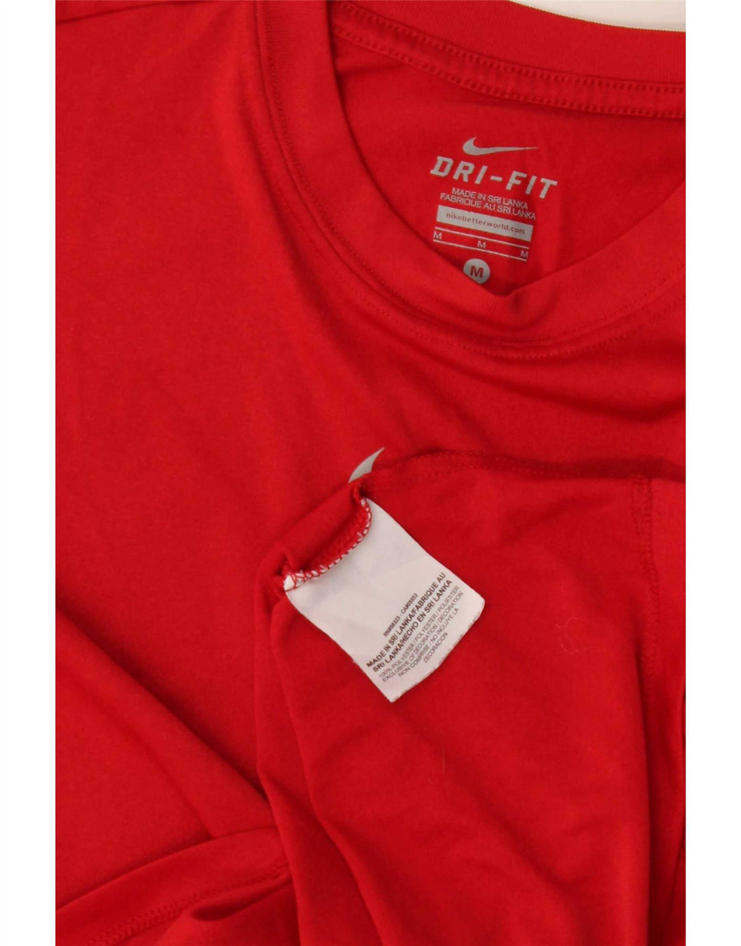 Nike Boys Dri Fit T-Shirt Top 10-11 år Medium Rød Polyester