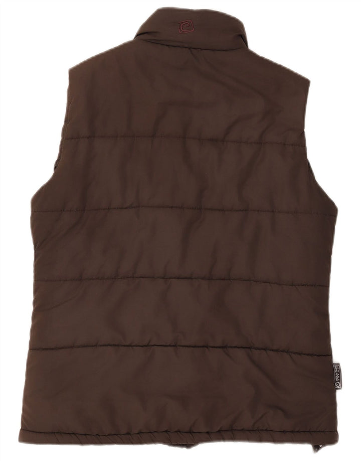 Mountain Essentials Damen Wattierte Weste UK 12 Mittelbraunes Polyester