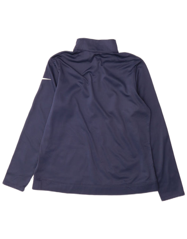Γυναικείο φούτερ Nike Dri Fit με φερμουάρ Jumper UK 16 Large Navy Blue