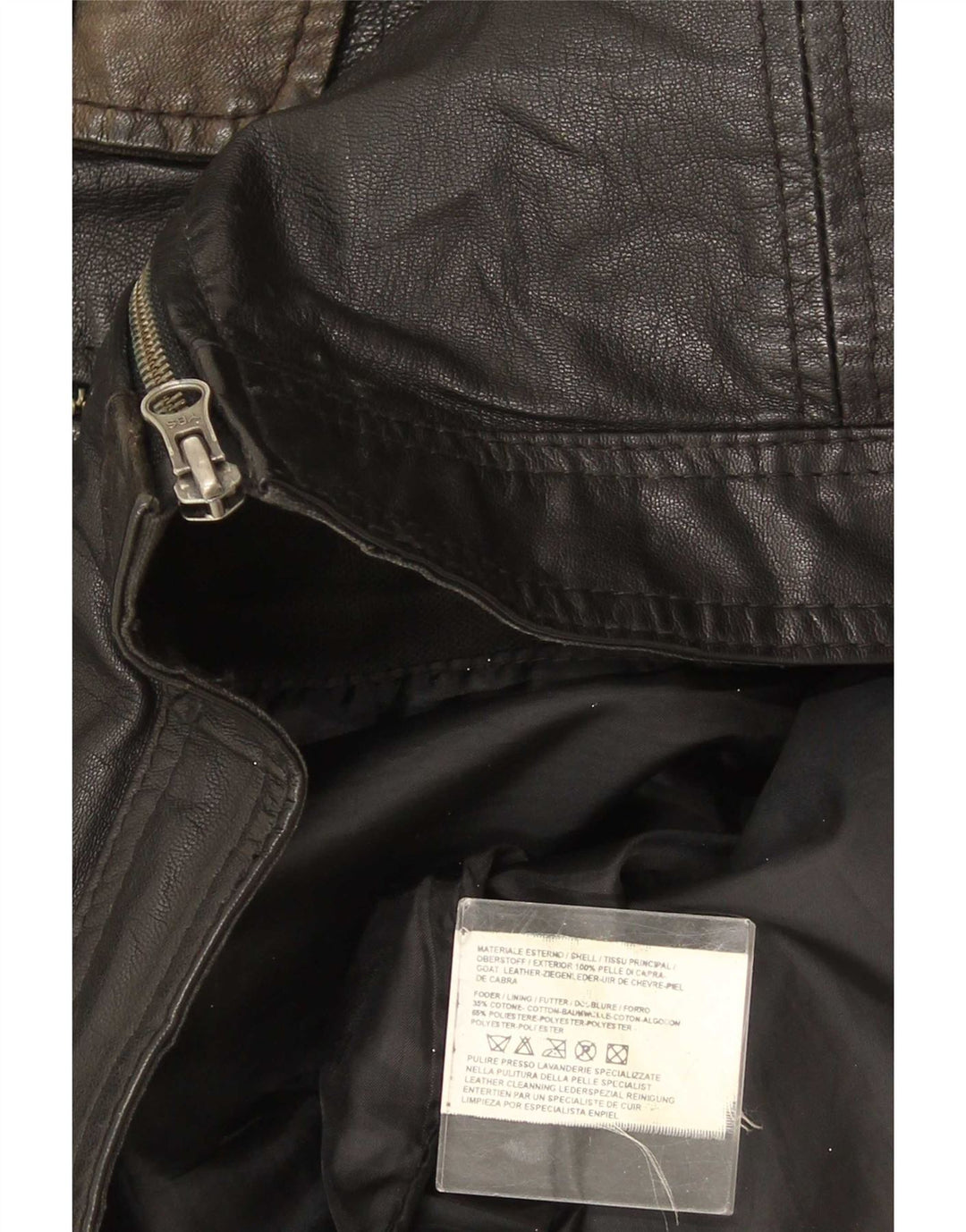 Giacca in Pelle Uomo Metropolitan IT 52 XL Pelle Nera