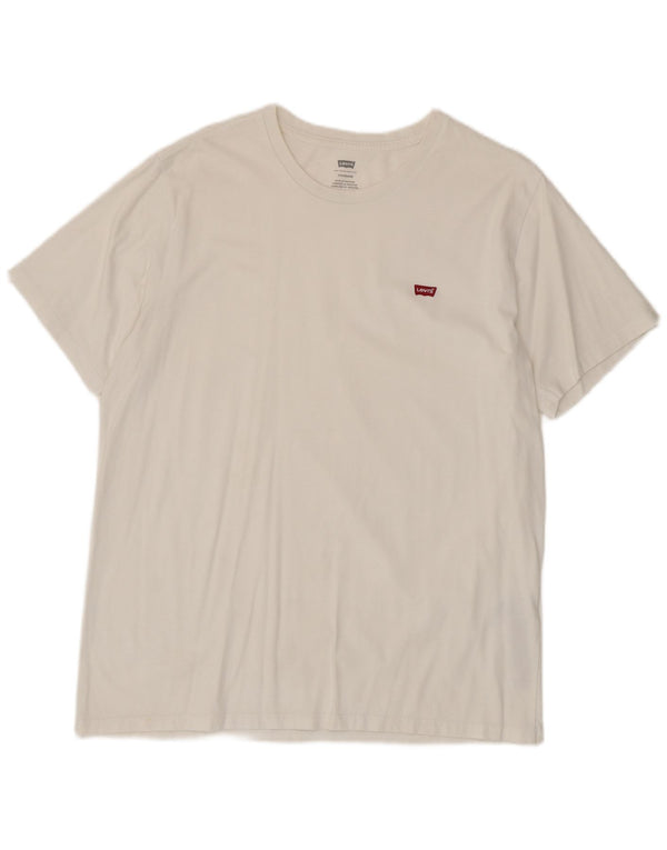 Levi's Mens Standard T-Shirt Top Large White Cotton