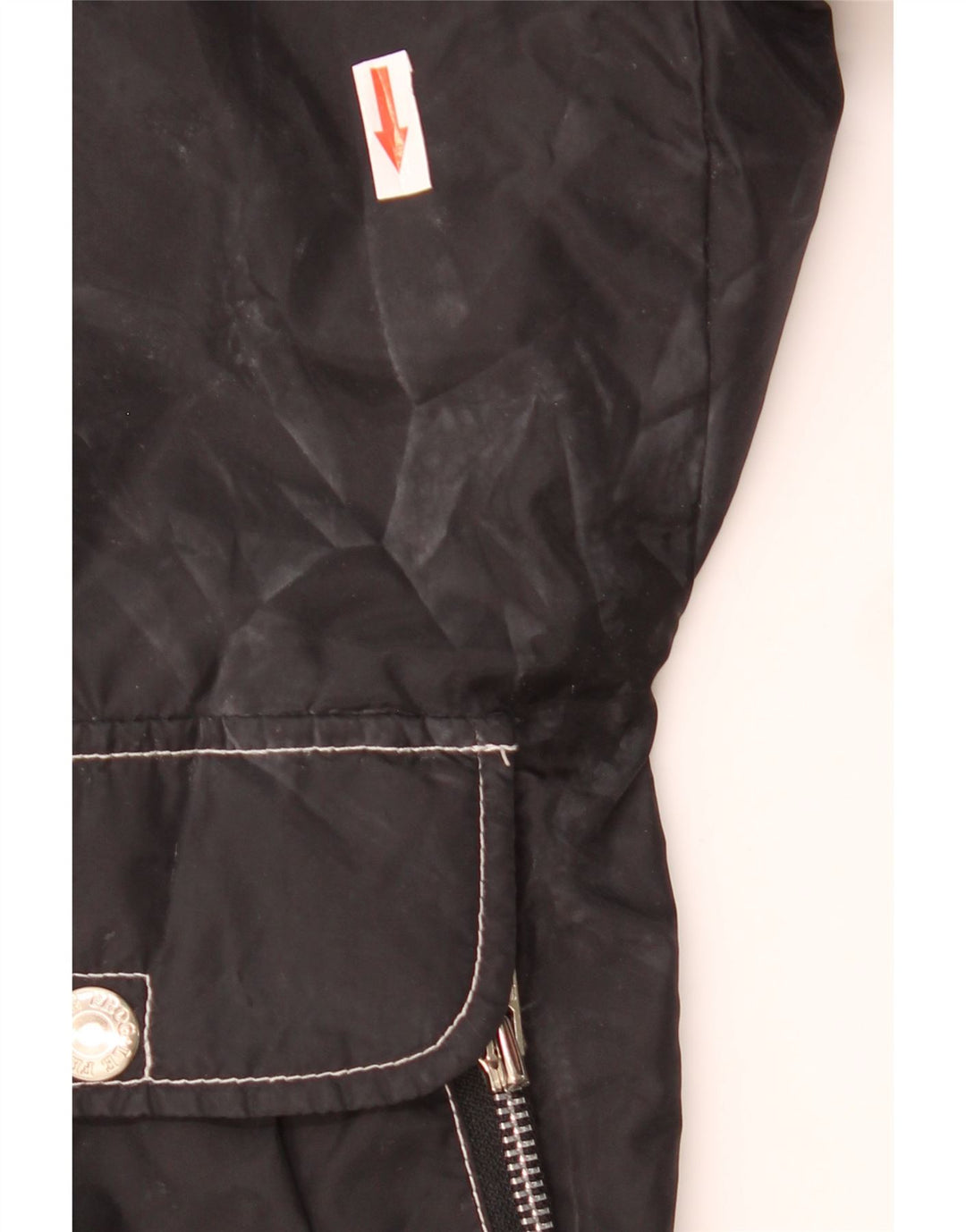 Le Frog Mens Hooded Windbreaker Jacket UK 42 XL Black Polyamide