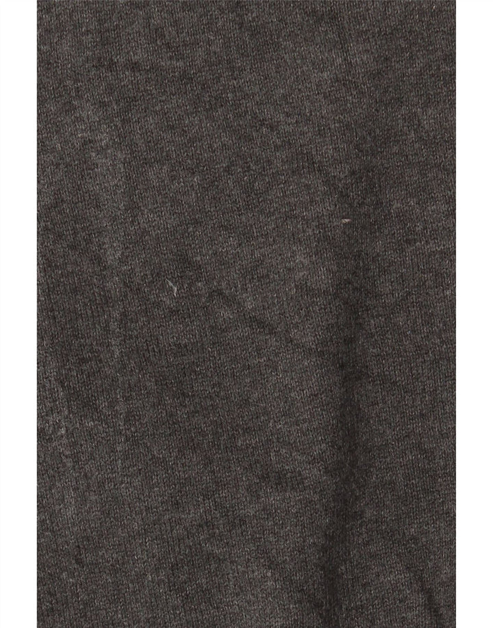Marks & Spencer Mens Regular Fit V-Neck Jumper Sweater XL Grey Cotton