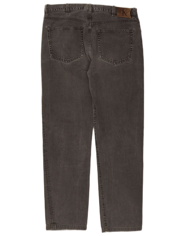 Calvin Klein Herren Straight Jeans W34 L30 Grau