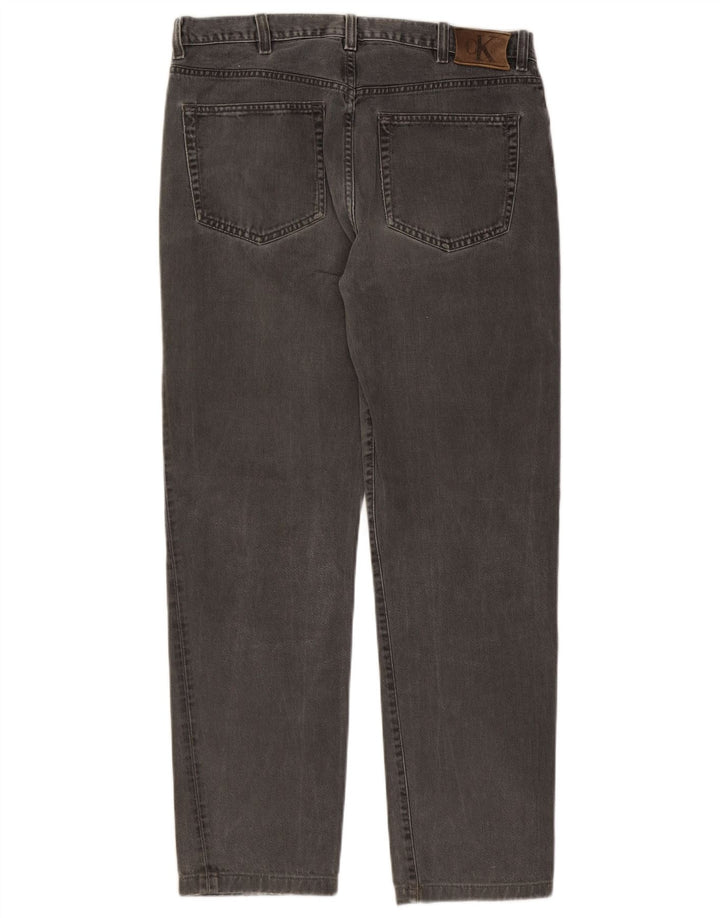Calvin Klein Herren Straight Jeans W34 L30 Grau