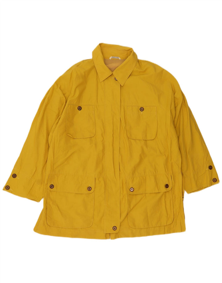 Penny Black Womens Oversized Utility Jacket IT 42 Medium Yellow Cotton