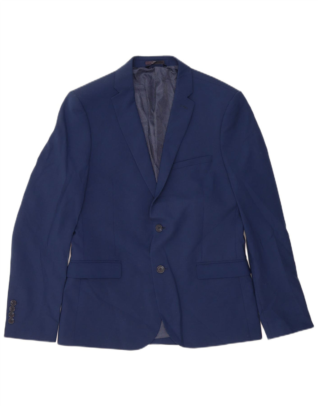Giacca blazer a 2 bottoni da uomo Marks & Spencer UK 38 lana blu medio