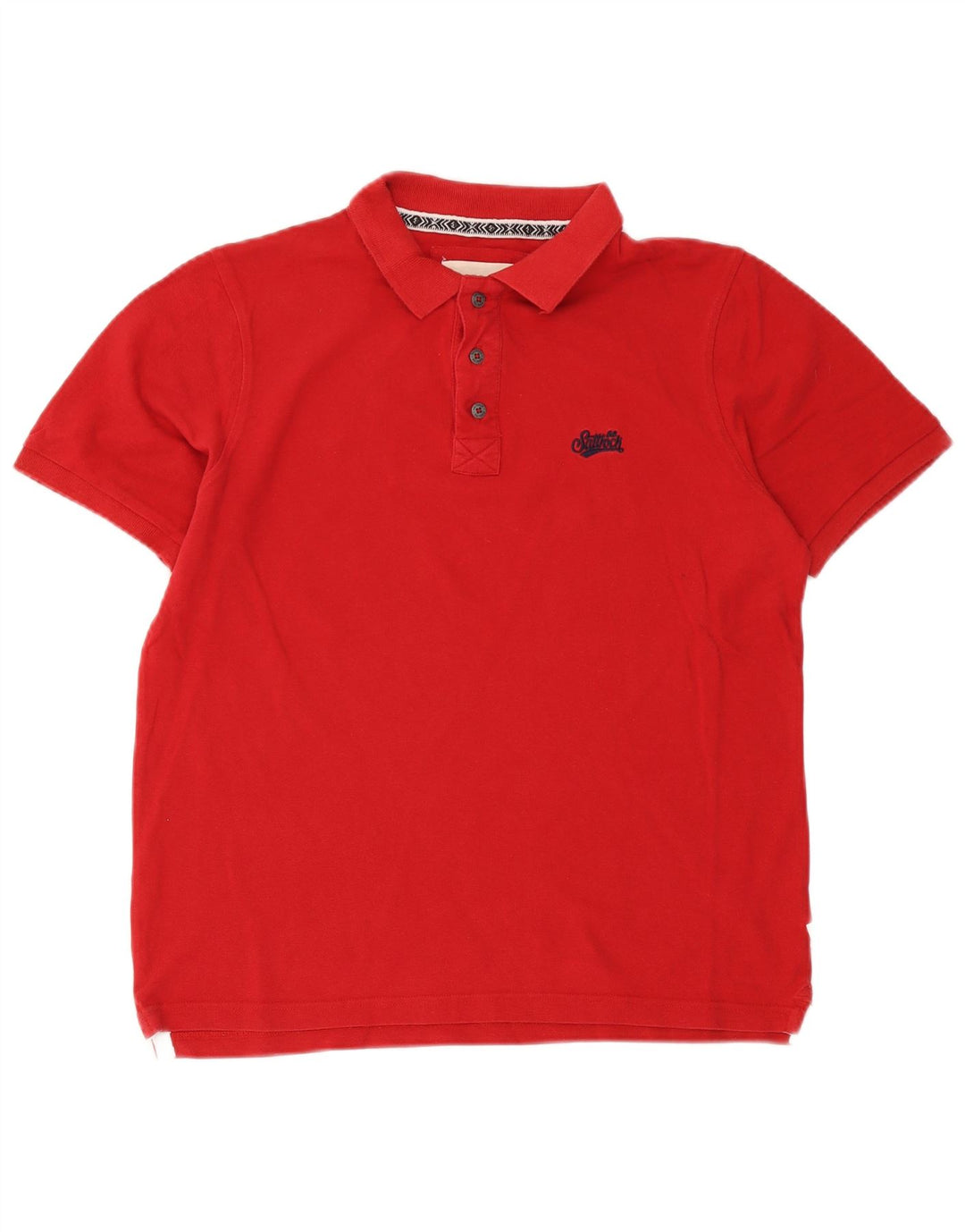 Saltrock Mens Polo Shirt Medium Red Cotton