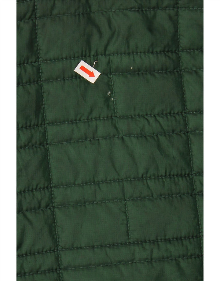 TOMMY HILFIGER Mens Padded Jacket UK 36 Small Green Nylon