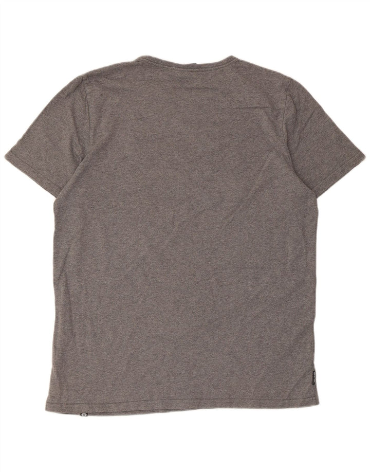 Animal Mens Graphic T-Shirt Top Large Grey Cotton