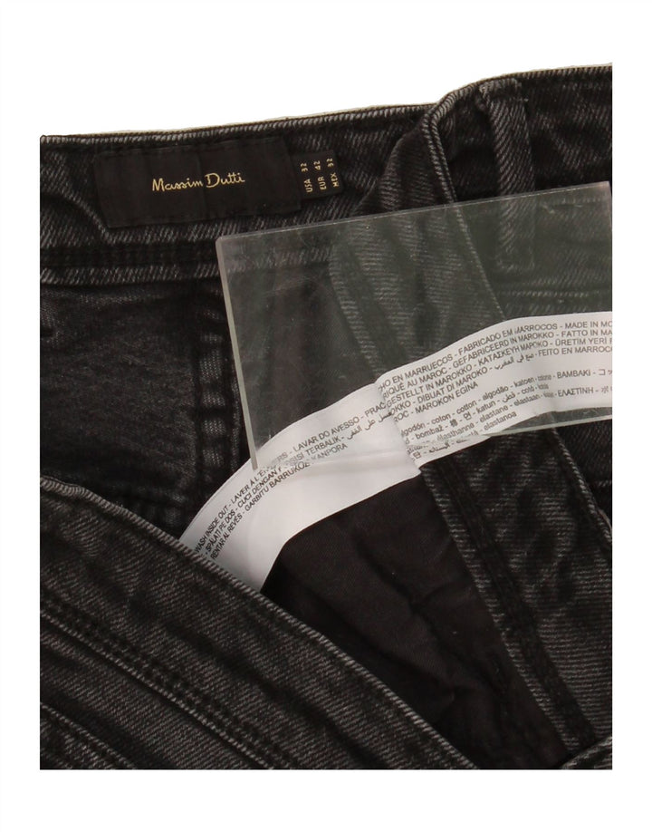MASSIMO DUTTI Mens Slim Jeans EU 42 Large W32 L29 Black Cotton Vintage Massimo Dutti and Second-Hand Massimo Dutti from Messina Hembry 