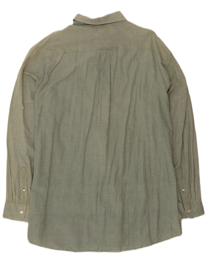 Tommy Hilfiger Camisa de franela para hombre XL Vichy verde