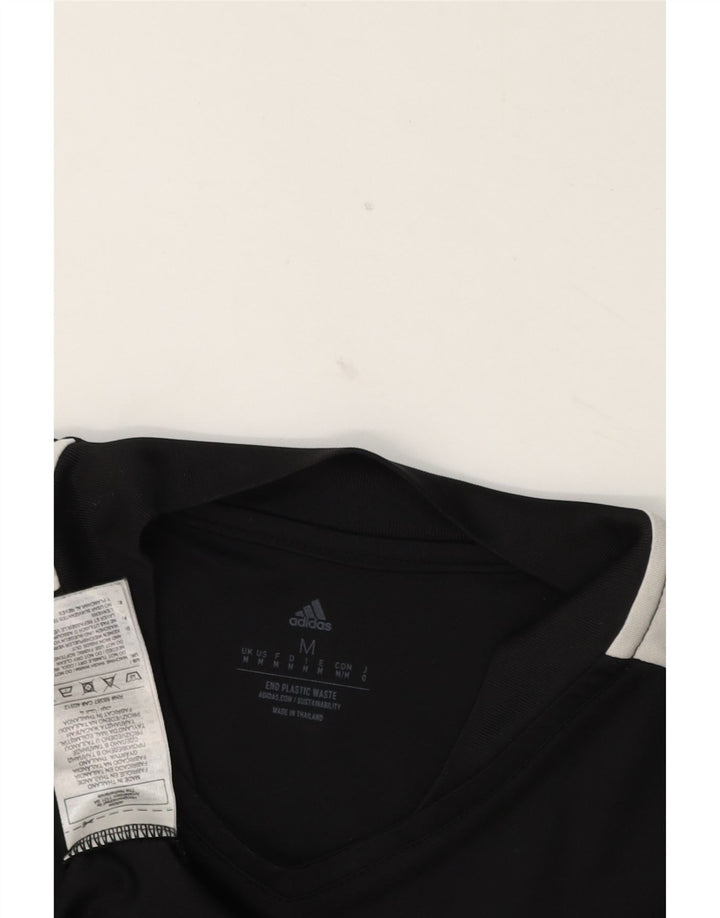 Adidas Mens Aeroready T-Shirt Top Medium Black Colourblock Polyester