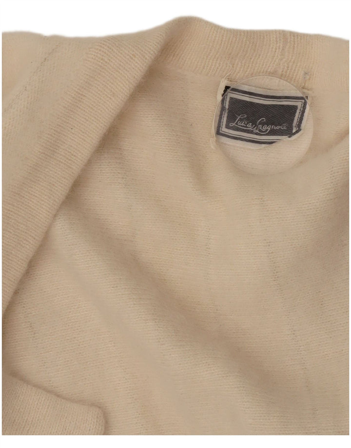 Luisa Spagnoli Womens Open Bolero Jumper UK 14 Medium Beige