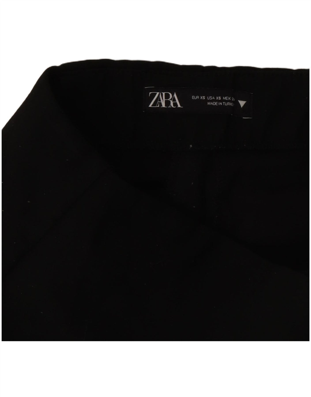 Zara Hot Pants til kvinder XS W24 Sort polyester