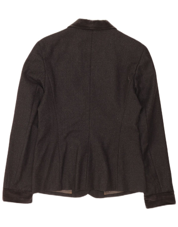Anna Molinari Jachetă Blazer pentru femei cu 4 nasturi IT 42 Medium Gri Colorblock