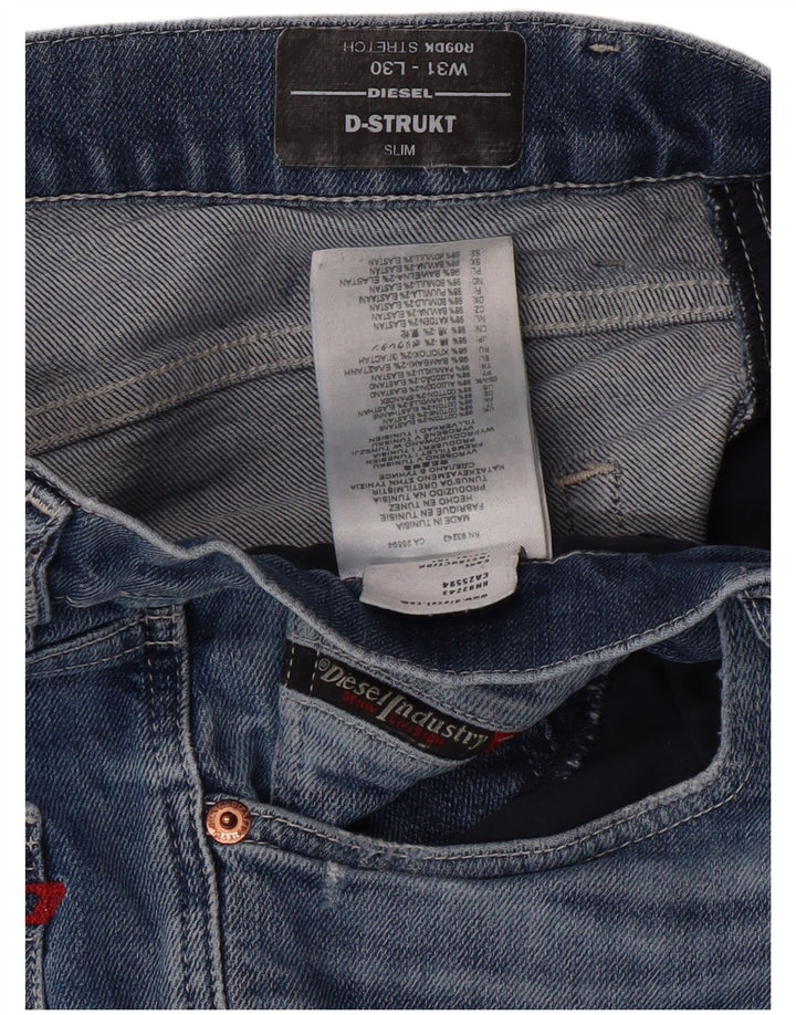 DIESEL Womens D-Strukt Slim Jeans W31 L30  Blue Cotton