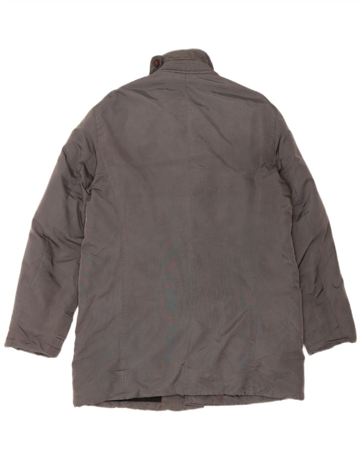 PEUTEREY Mens Raincoat UK 40 Large Grey Polyamide