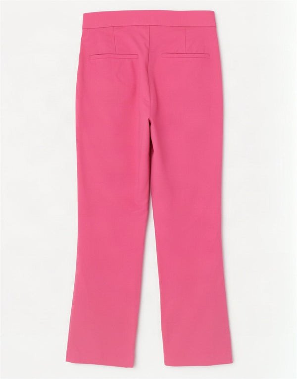 Zara Lige Casual Bukser til kvinder XS W24 L25 Pink Bomuld
