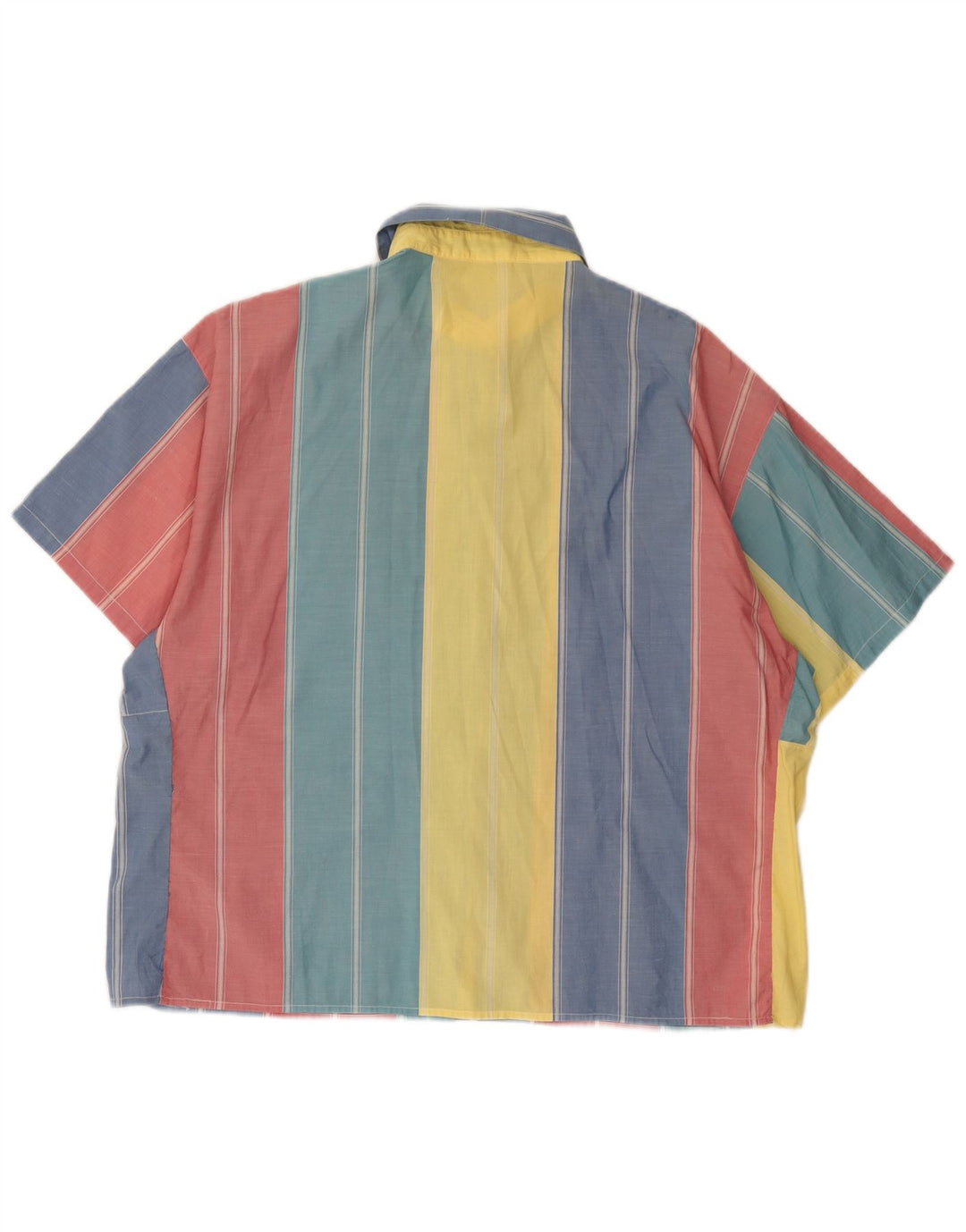 Les Copains Womens Short Sleeve Shirt XL Multicoloured Striped