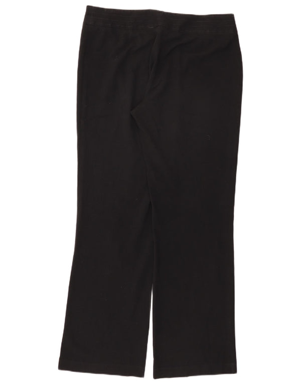 Marks & Spencer Womens Loose Fit Casual Trousers UK 16 Large W36 L33 Black