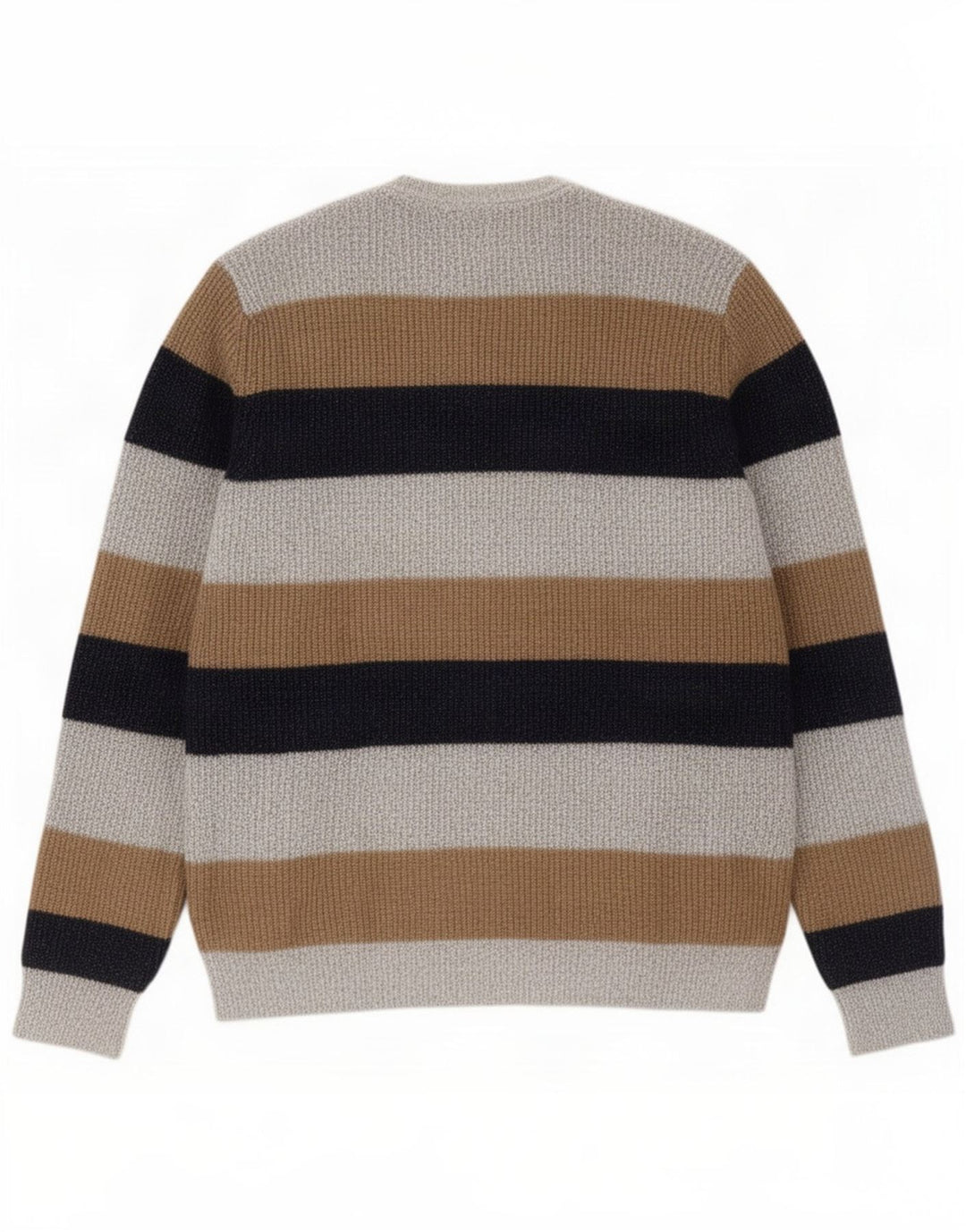Marks & Spencer Pull à col rond pour homme Gris Large Colorblock
