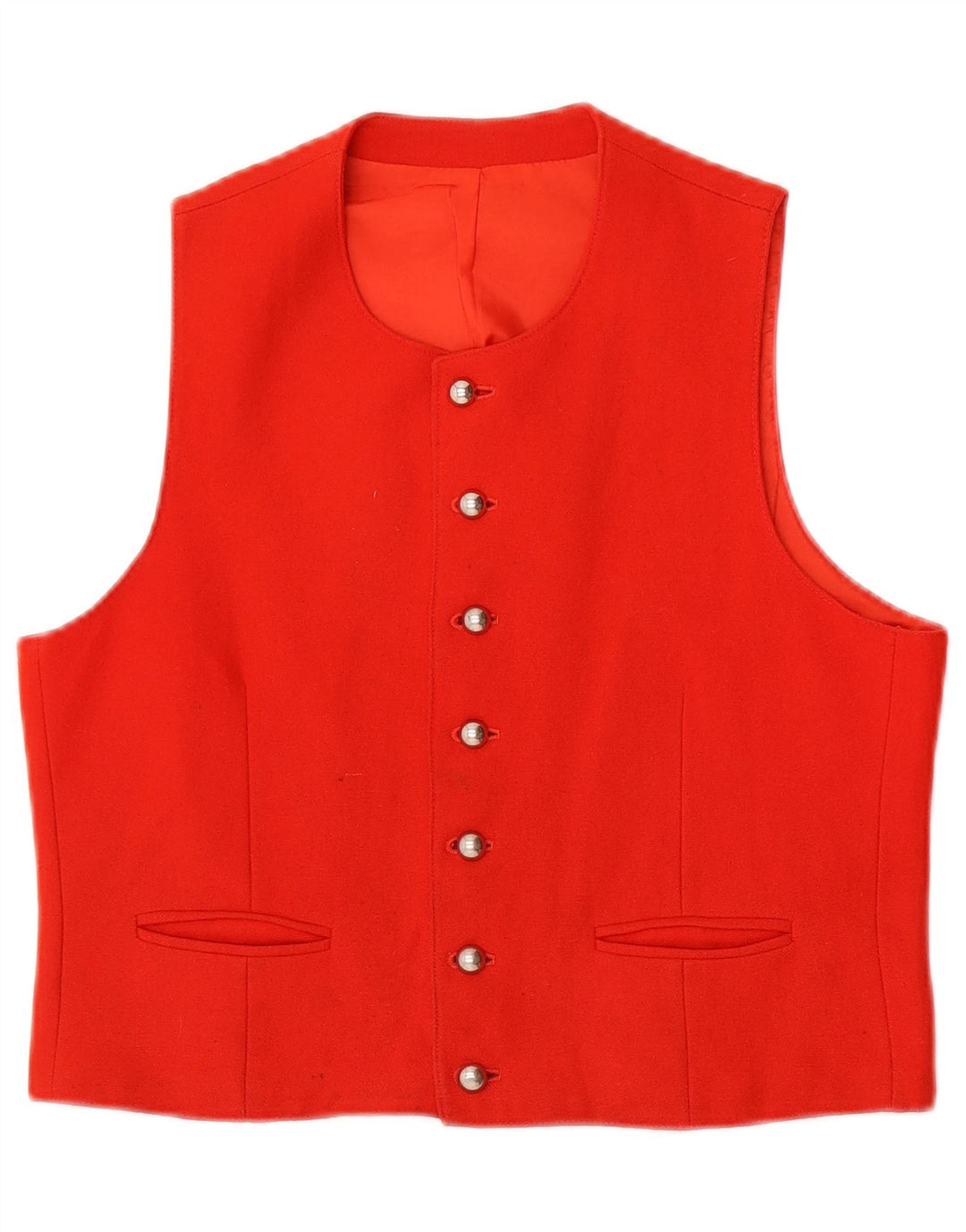 Gilet vintage da donna UK 12 rosso medio