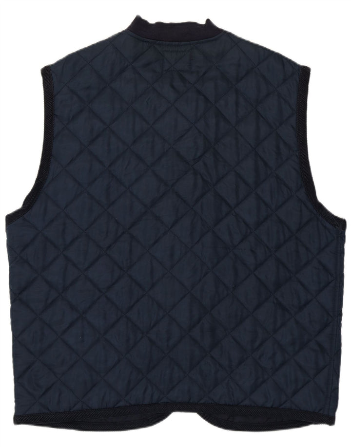Rifle Mens Quilted Gilet UK 40 Large Navy Blue Polyamide