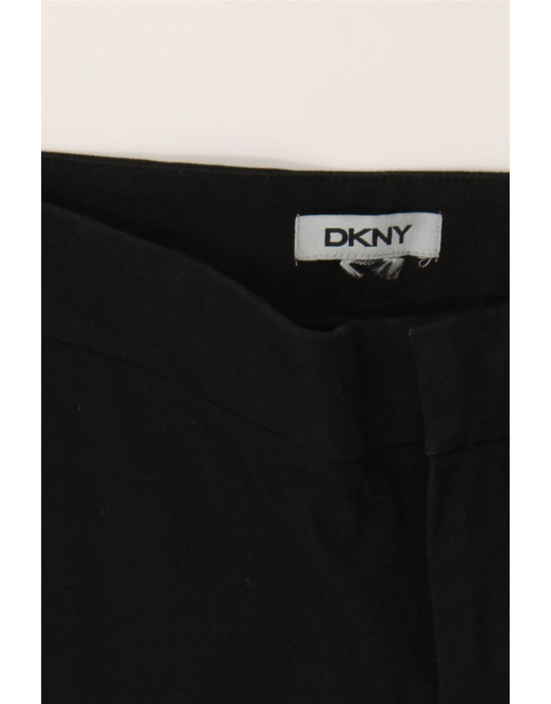DKNY Womens Slim Capri Trousers W32 L26 Black Cotton Vintage Dkny and Second-Hand Dkny from Messina Hembry 