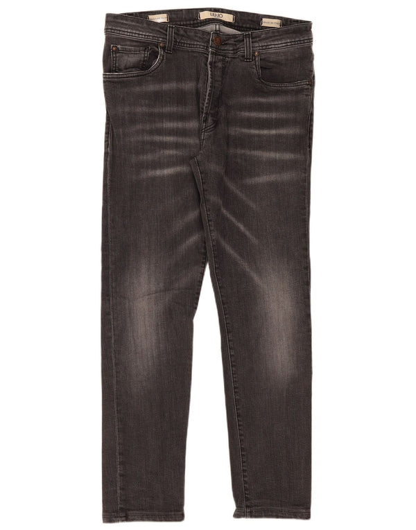 Liu Jo Mens Regular Slim Jeans W35 L30 Γκρι βαμβακερό