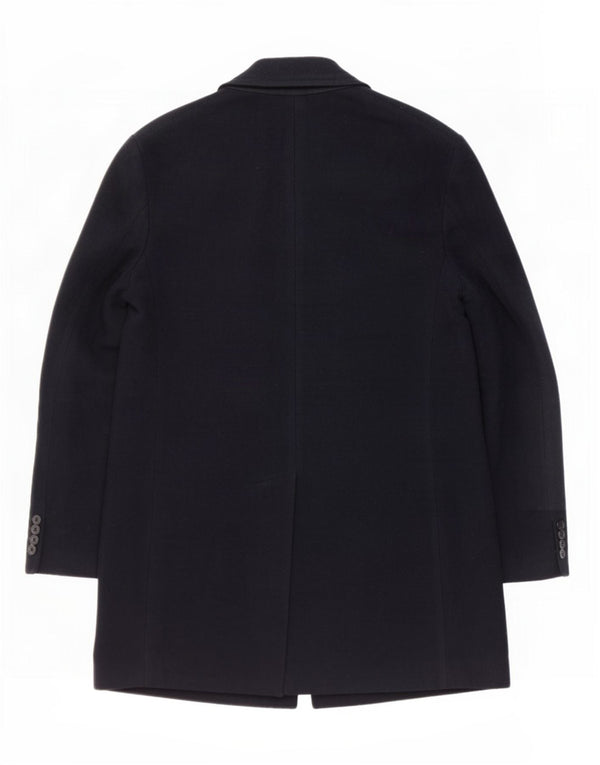 Cappotto da uomo French Connection UK 40 Large in lana blu navy